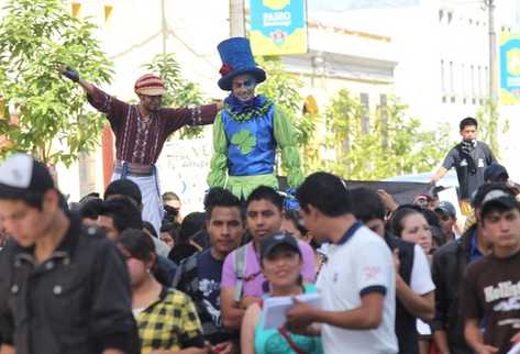 Artistas participaron en la manifestación. (Foto: Erick Avila)