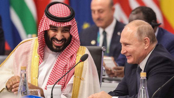 Vladimir Putin y Mohammed bin Salman se robaron el show en la primera jornada del G20. Y eso, para muchos, es motivo de preocupación. AFP