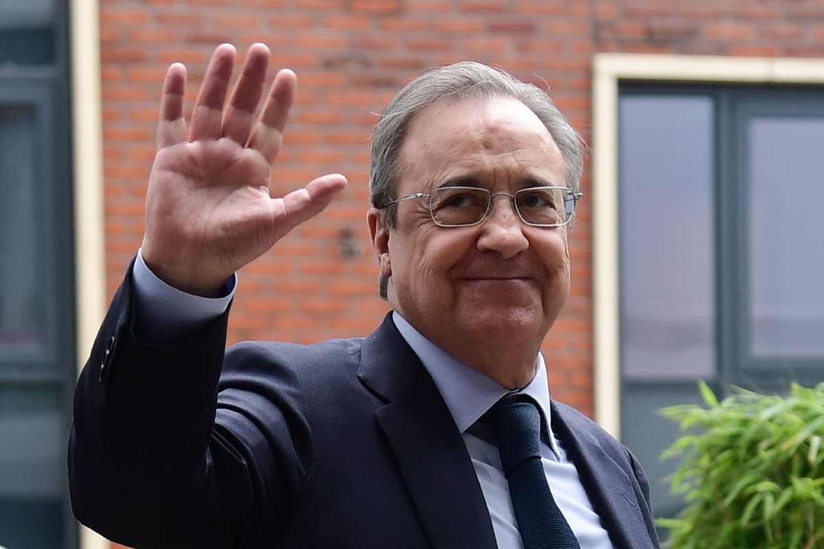 Florentino Pérez empieza este lunes un nuevo mandato en la presidencia del Real Madrid. (Foto Prensa Libre: AFP)