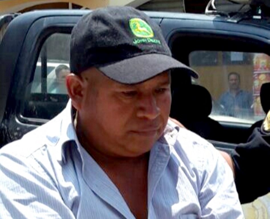Santiago Pu Chiroy, de 50 años, fue capturado en la entrada de Canillá. (Foto Prensa Libre: Óscar Figueroa)