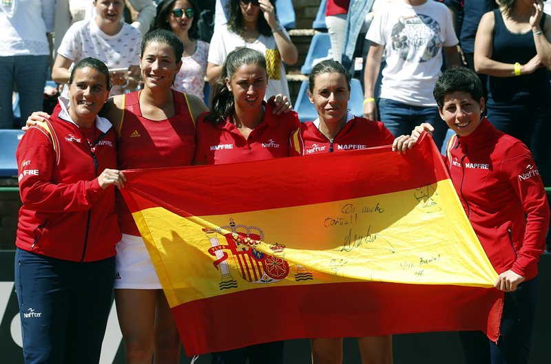 España ahora está muy por encima de Italia en la Copa Federación. (Foto Prensa Libre: EFE)
