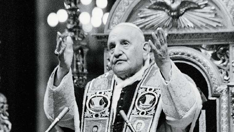 Juan XXIII durante el Concilio Vaticano II, en 1962. (Foto Prensa Libre: AP)