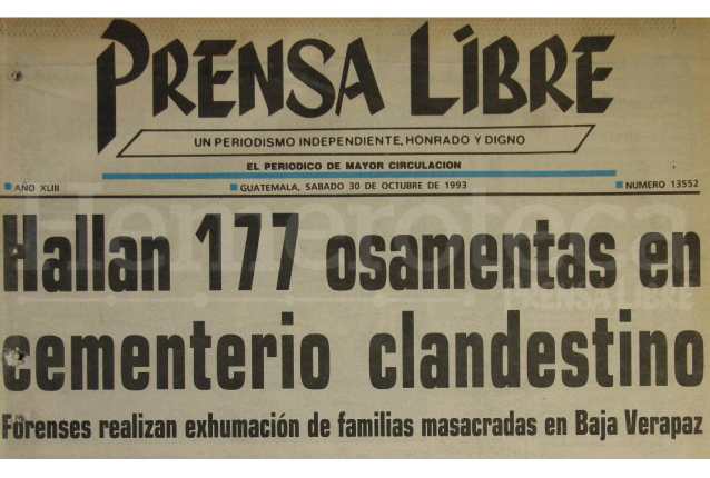 Titular de Prensa Libre del 30/10/1992. (Foto: Hemeroteca PL)