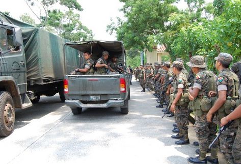 Fuerzas combinadas, integradas por agentes del Ejército, la PNC y la DEA participan en los operativos de registro en propiedades de Juan Ortiz López, en Malacatán, San Marcos.