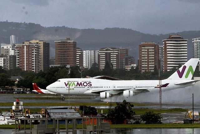 El Boeing 747-400 de Wamos hará escala en Varadero, Cuba, en su ruta hacia Madrid o Guatemala.