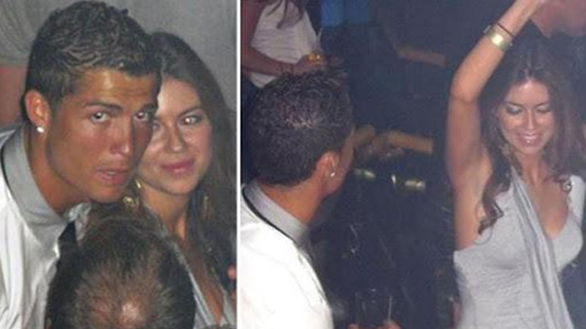 Cristiano Ronaldo y Kathryn Mayorga captados en 2009, en Las Vegas, momentos antes de la supuesta violación. (Foto Prensa Libre: Hemeroteca PL)