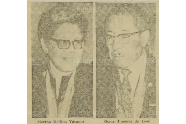 Maestros condecorados con la Orden Francisco Marroquín, el 24 de junio de 1970. (Foto: Hemeroteca PL)