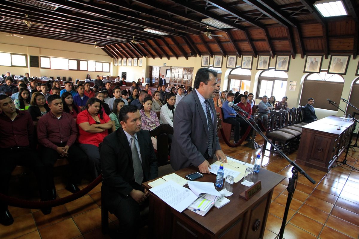 José Domingo Trejo, durante una vista pública en la Corte de Constitucionalidad. (Foto Prensa Libre: Hemeroteca PL)