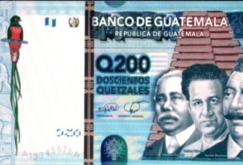 Nuevos billetes de Q200. (Foto Prensa Libre: Archivo)