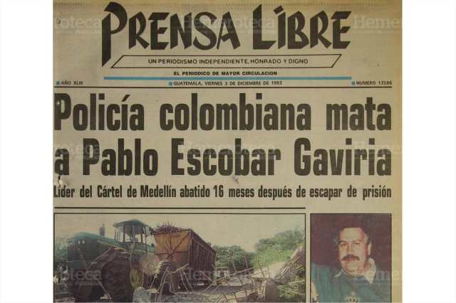 1993: muere Pablo Escobar, el narco más buscado