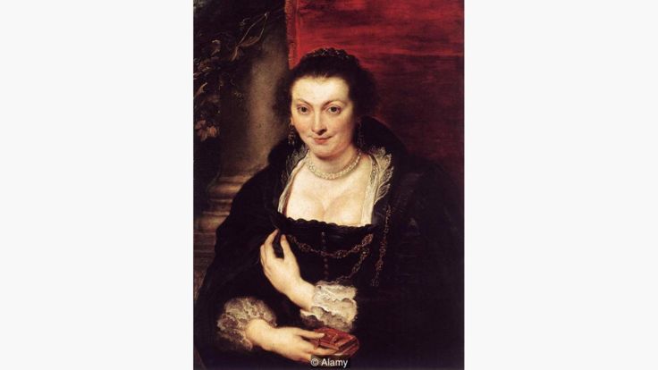 El retrato que hizo Rubens de Isabella Brandt (1610) muestra la versatilidad de la pintura hecha con el rojo cochinilla. ALAMY