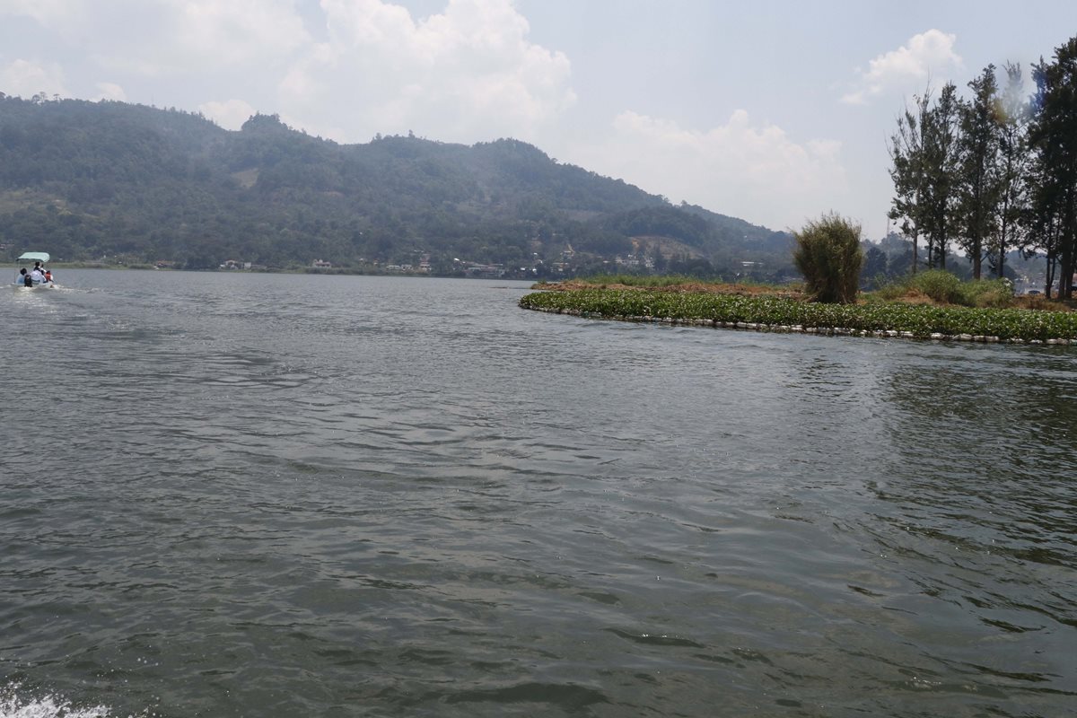 Autoridades limpiaron el 95 por ciento de laguna Chichoj, San Cristóbal Verapaz, afectada por ninfa, algas y desechos sólidos. (Foto Prensa Libre: Eduardo Sam)