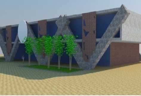 Maqueta muestra  el proyecto para construir edificio municipal de San Jorge.