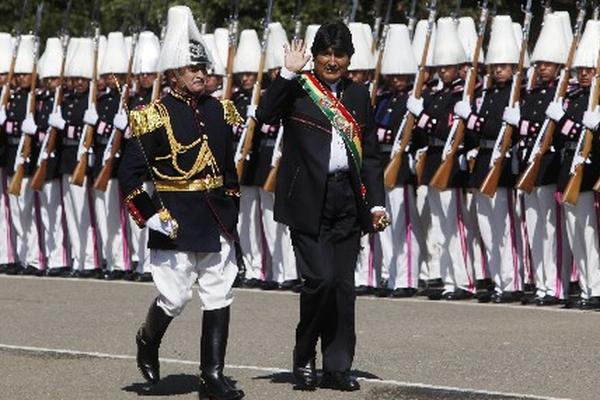 La intención de voto para el presidente boliviano, Evo Morales, cayó a 38,3% en abril. (Foto Prensa Libre:EFE)