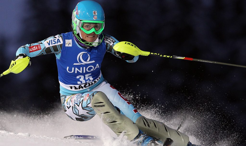 La mexicana Sarah Schleper es una de las cartas fuerte en en eslalon. (Foto Redes).