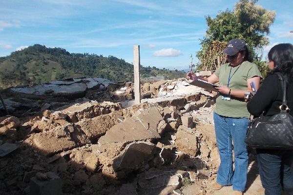 Autoridades realizan monitoreos  en las comunidades de Totonicapán, para determinar los daños.