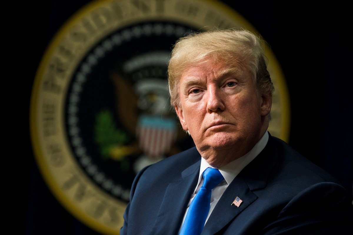 Donald J. Trump, participan en el Congreso "Próxima Generación" en el edificio Eisenhower de Washington DC. (Foto Prensa Libre:EFE).