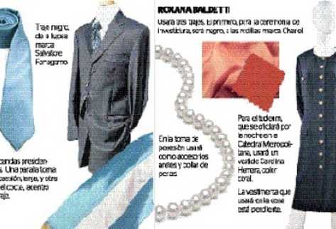 Cerca de un mes duró la elección de los atuendos y accesorios que utilizarán.