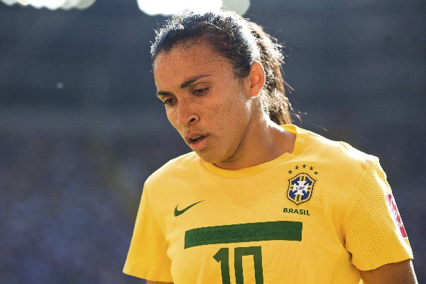 Marta es el motor de la selección femenina de futbol de Brasil. (Foto Prensa Libre: AP)