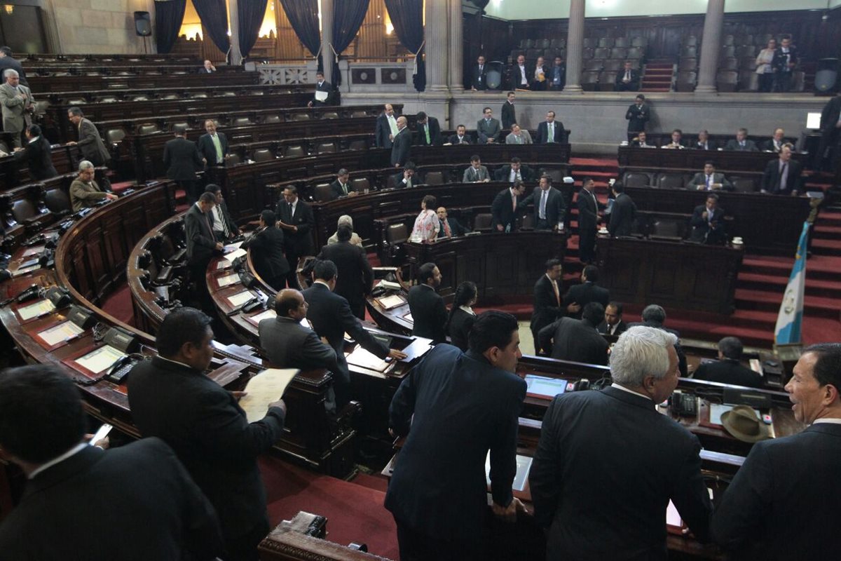 En una sesión exprés el Congreso aprobó en segundo debate los cambios a la Ley Electoral. (Foto Prensa Libre: Álvaro Interiano)