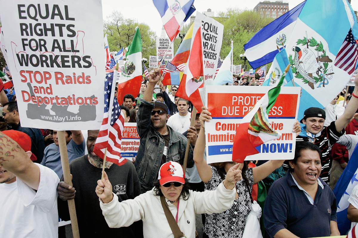 Alrededor de 1.3 millones de cuatemaltecos están en Estados Unidos, la mayoría de manera ilegal. (Foto Prensa Libre: AFP