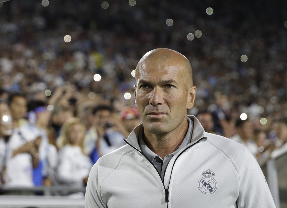 Zinedine Zidane admitió que el equipo tuvo un mal resultado pero no un mal partido. (Foto Prensa Libre: AP)