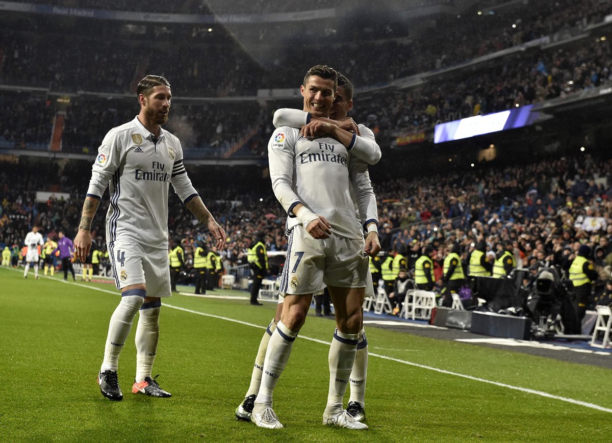 El delantero del Real Madrid, Cristiano Ronaldo, es uno de los mejores pagados del planeta. (foto Prensa Libre: AFP)