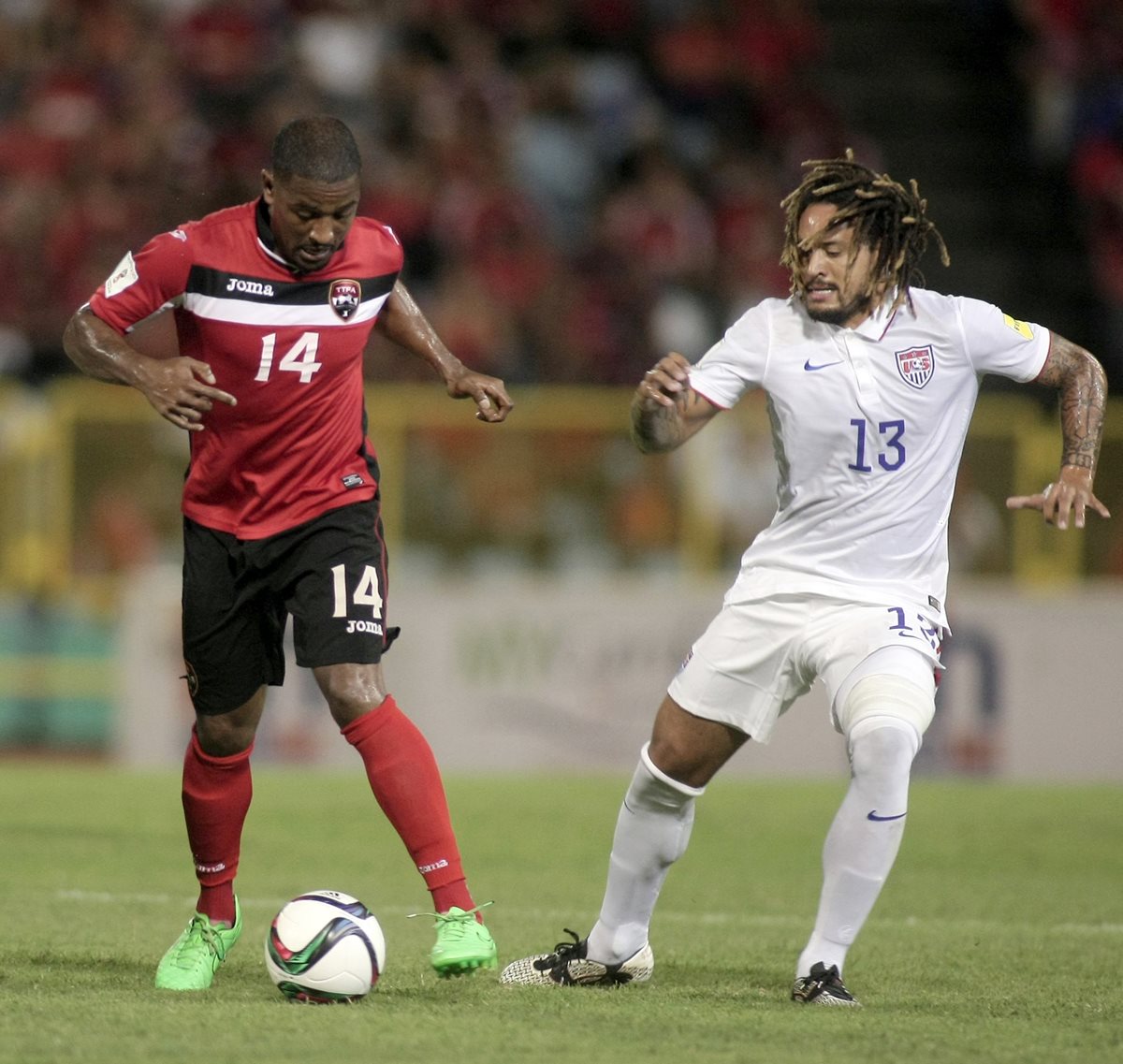 Las selecciones de Trinidad y Tobago, igualan sin goles frente a Estados Unidos. (Foto Prensa Libre: AFP)