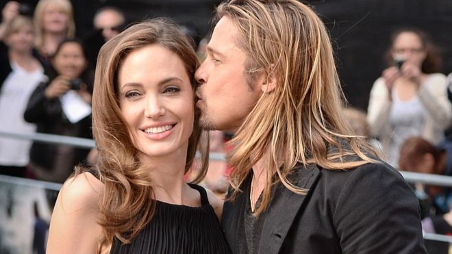 Jolie y Pitt habían estado casados con, y divorciado de, estrellas antes. (PA)