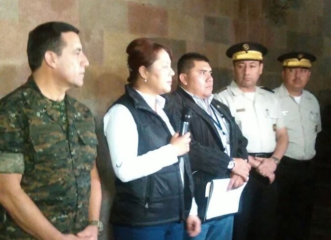 Eunice Mendizábal, ministra de Gobernación, presentó informe preliminar del plan de seguridad para este 6 de septiembre. (Foto Prensa Libre: Auleriano Cuque)