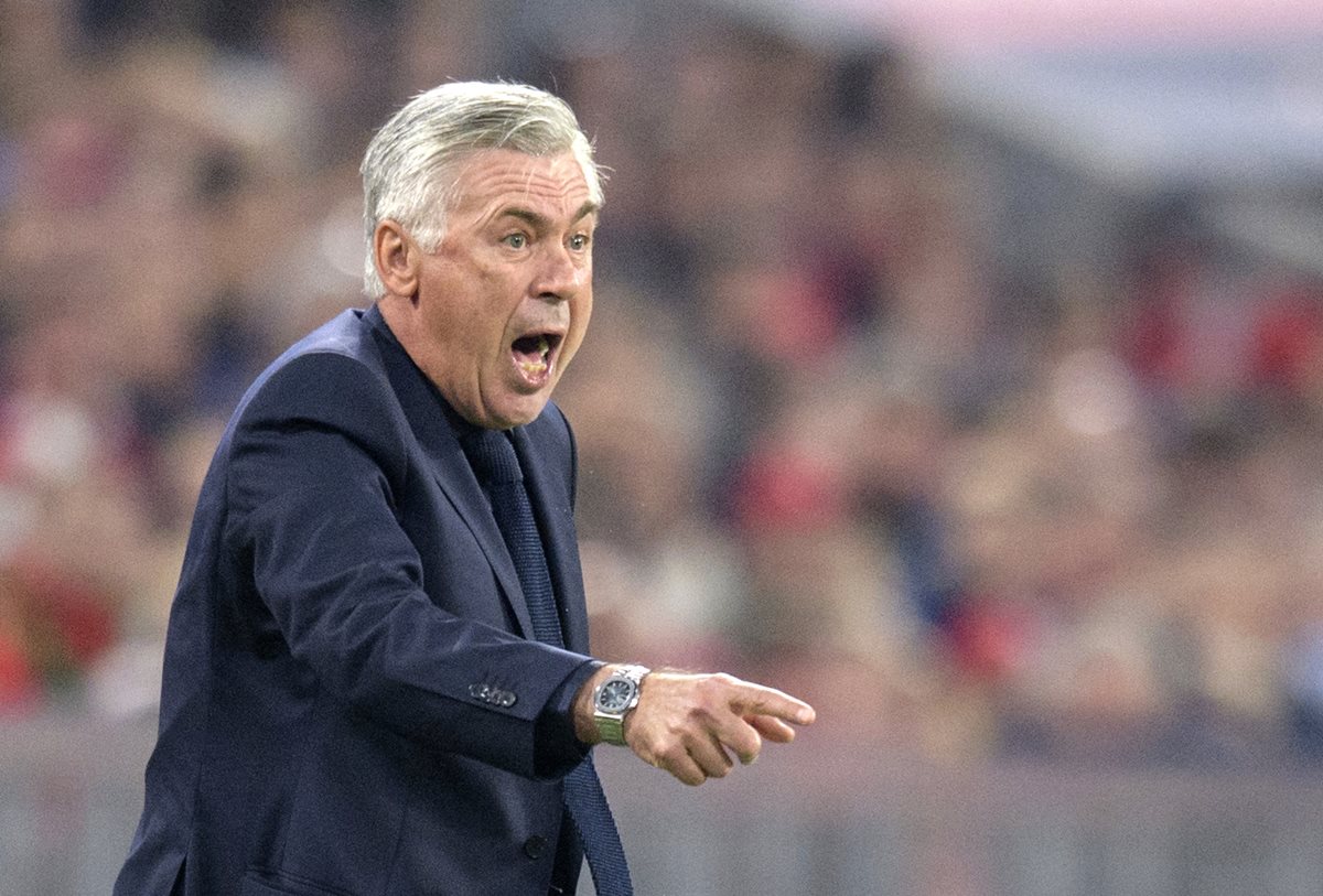 El técnico del Bayern Múnich, Carlo Ancelotti, asegura que el PSG será un fuerte rival. (Foto Prensa Libre: AFP)