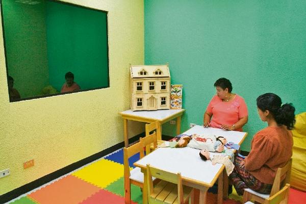 Espacio lúdico en donde declararán los niños víctimas de abusos. (Foto Prensa Libre: Archivo)