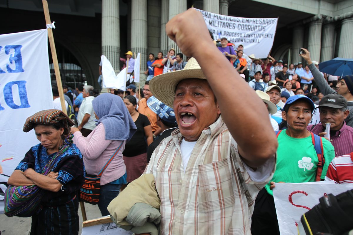 Cnoc, Codeca y Uvoc, son algunas de las organizaciones que este miércoles realizarán manifestaciones en todo el país. (Foto Prensa Libre: Hemeroteca PL)
