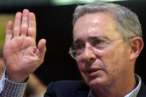 Álvaro Uribe, expresidente colombiano, en Medellín, Colombia?. (Foto Prensa Libre: AFP).