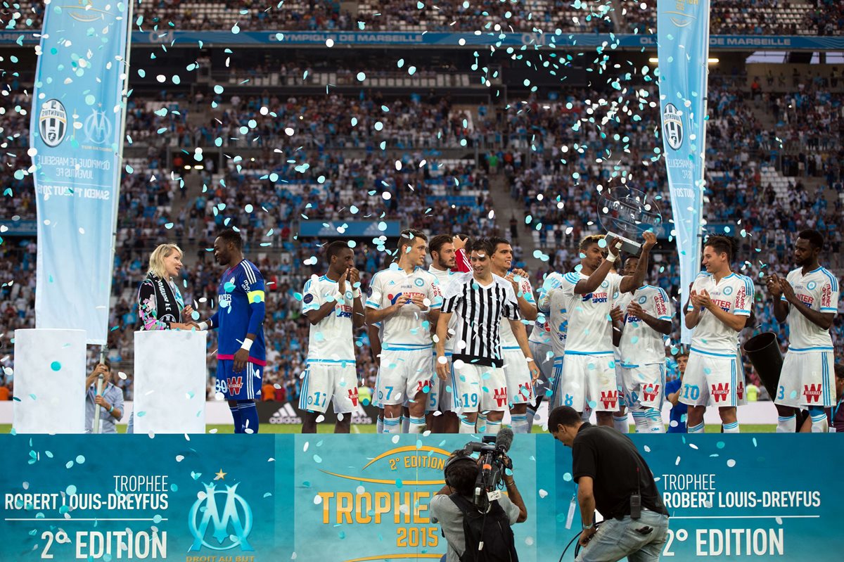 Así celebró el conjunto francés su triunfo ante la Juventus. (Foto Prensa Libre: AFP)