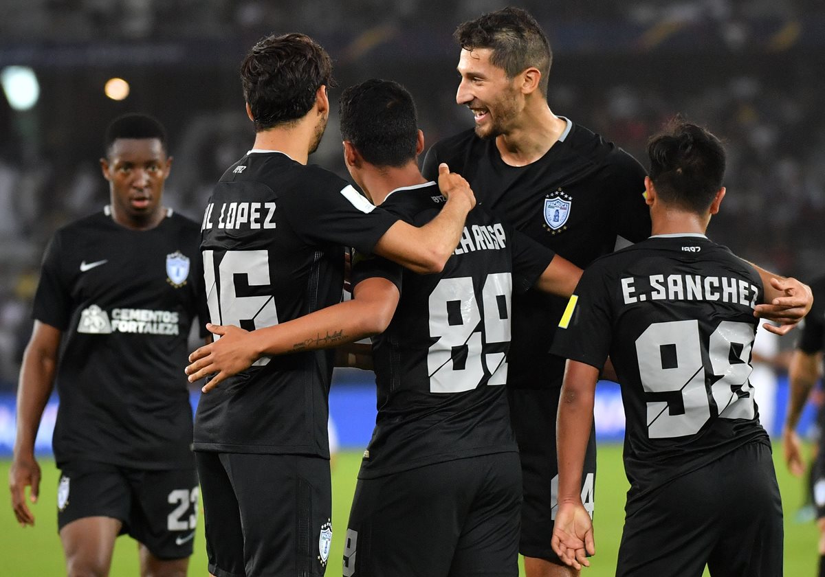 El Al Jazira intentó complicar a los mexicanos pero el triunfo del Pachuca fue contundente. (Foto Prensa Libre: AFP)