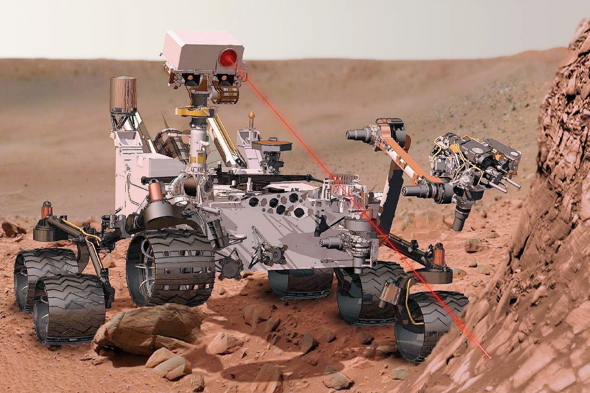 El robot Curiosity halló indicios de agua salada en Marte. (Foto Prensa Libre: AP).