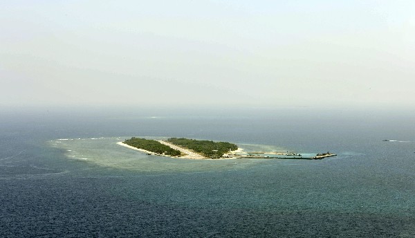 La isla de Taiping, también conocida como Itu Aba, en el Mar de la China. (Foto Prensa Libre: EFE)