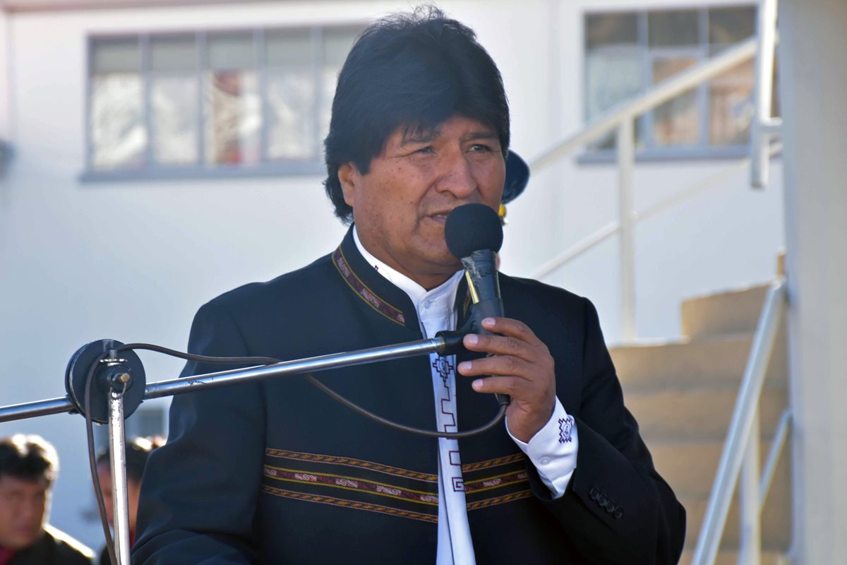 El Presidente Evo Morales desde el 2015, obtiene un salario de US$ 3 mil 085.7 (Foto Prensa Libre: Efe)
