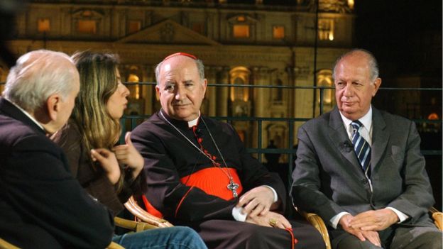 El cardenal Errázuriz justificó la lentitud de la iglesia aduciendo que las denuncias contra Karadima no le habían parecido creíbles.(AFP)