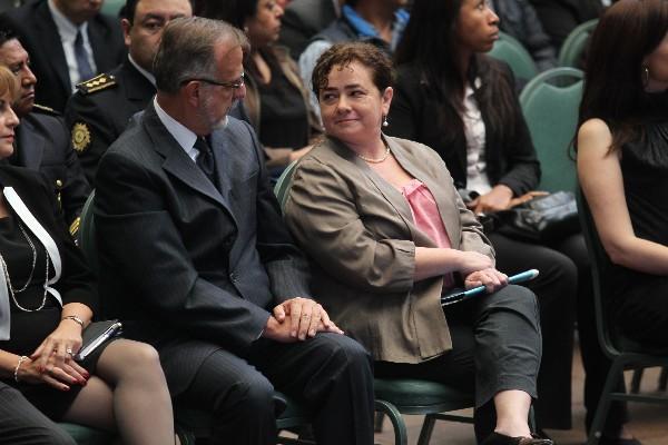 Iván Velásquez, jefe de la Cicig, junto a Claudia Paz y Paz, fiscal general del Ministerio Público (Foto Prensa Libre: E. García)<br _mce_bogus="1"/>