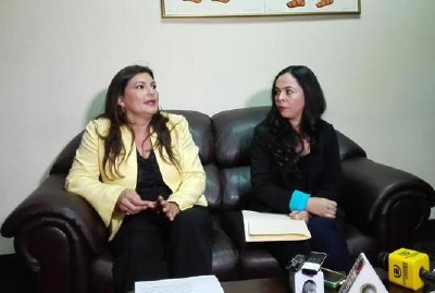 Patricia Gámez y Jennie Molina aseguran que los traslados ordenados por la CSJ fueron injustificados. (Foto Prensa Libre: Joel Suncar)
