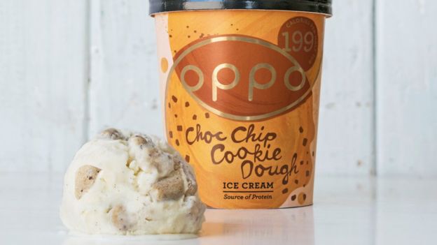 La marca británica Oppo también compite en el negocio de los helados bajos en calorías. FOTO: OPPO