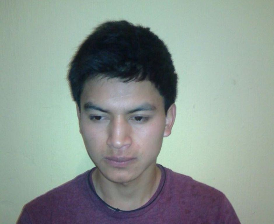 Sindicado de haber extorsionado a menor en Quetzaltenango. (Foto Prensa Libre: PNC).