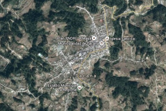 Tacaná, San Marcos. (Foto Prensa Libre: Google Maps)