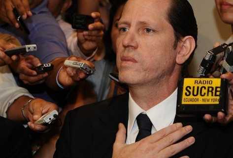 César Pérez directivo del diario El Universo. (AFP).