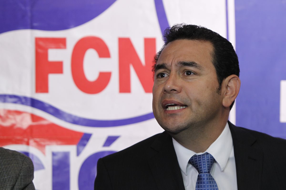 Jimmy Morales renunció a la secretaría general del partido Frente de Convergencia Nacional (FCN-Nación). (Foto Prensa Libre: Hemeroteca PL)