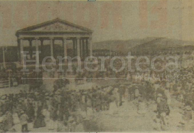 Templo a Minerva y sus alrededores en 1905. (Foto: Hemeroteca PL)