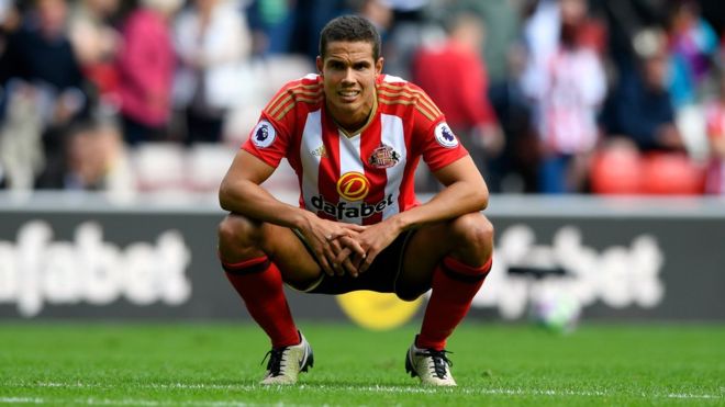 Jack Rodwell llegó al Sunderland en 2014, pero nunca ha podido ganar de titular con los Black Cats. (Foto Prensa Libre: AFP)