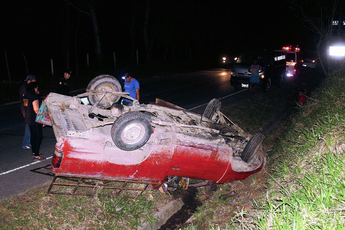 Lugar donde murió Marco Antonio Coronado, en Morales, Izabal. (Foto Prensa Libre: Edwin Perdomo)